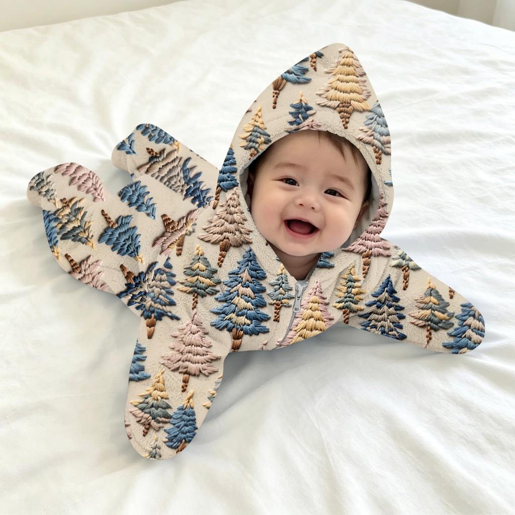 Baby wikkeldeken met print - Flanel - Schrikwikkel voor Kerstmis, Baby slaapzak voor pasgeborenen en uitstapjes