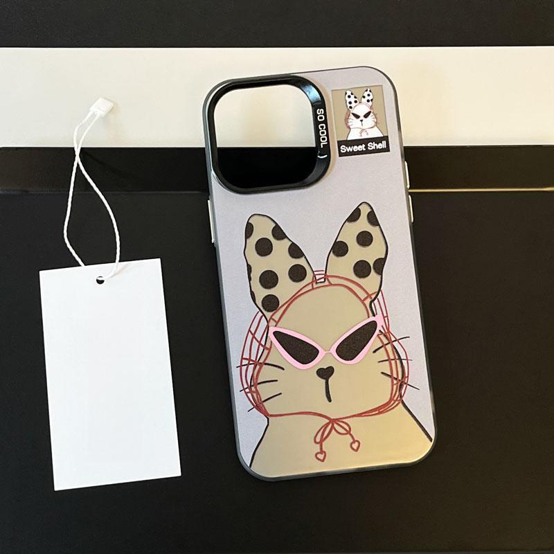 Trendy brand cool animals for iPhone17 mobile phone case 15/16pro colored silver IMD14 personality 12 men 13 women x