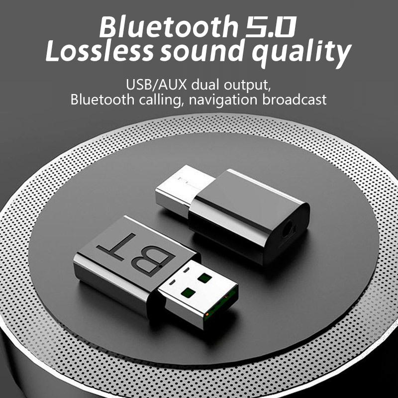 Usb Bluetooth Receiver Car Bluetooth 5.0 Audio Adapter Tv Computer Wireless Bluetooth Converter Plug And Play