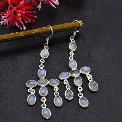 Moonstone Earring 925 Sterling Silver Earrings Dangle Earring Earrings Hoops Handmade Jewelry Gemstone Earrings Gift For Christmas