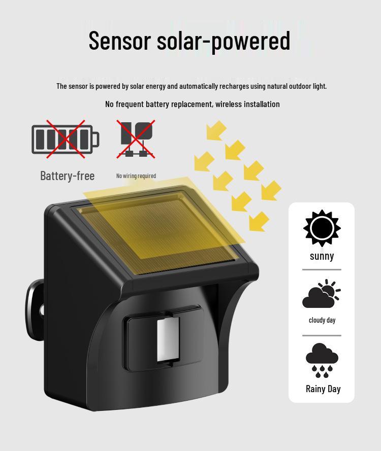 Wireless Outdoor Driveway Alarm - Waterproof Induction Doorbell Alert System