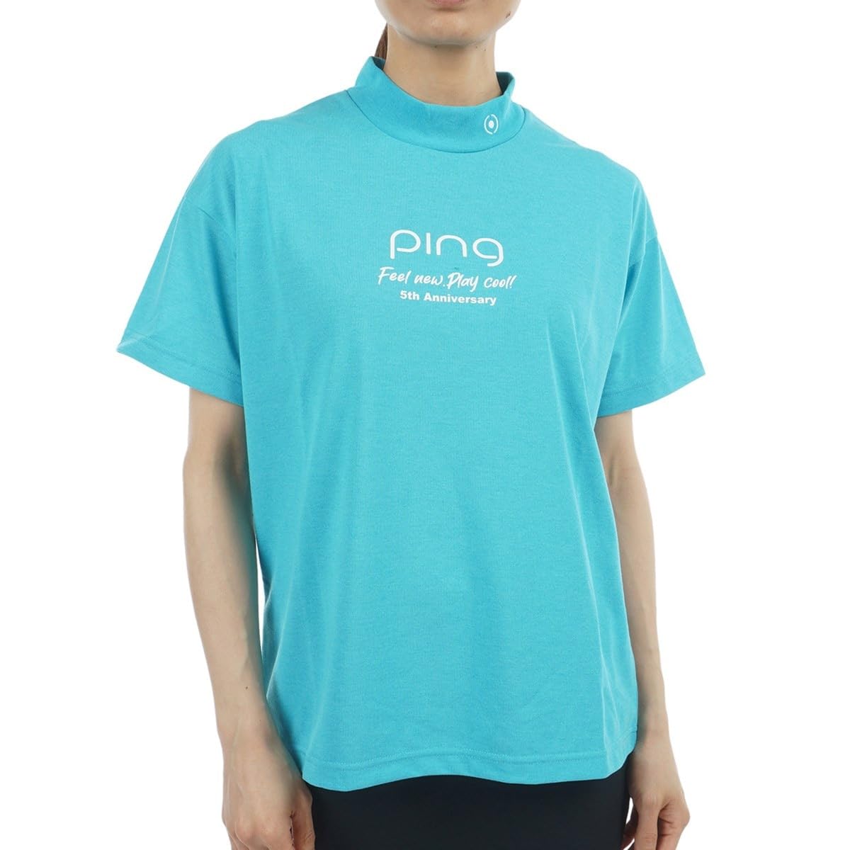 

Ping Apparel Футболка с коротким рукавом и высоким воротом Гольф Женская (Логотип бренда) / / 622-5167306 110_Синий