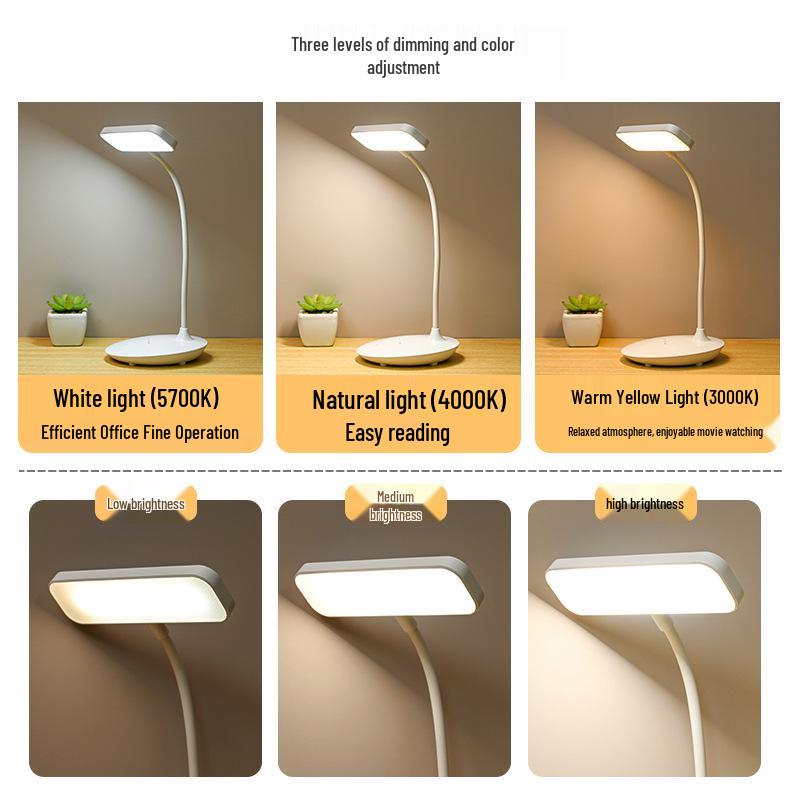Smart Eye Protection Desk Lamp with Flexible Tube for Students