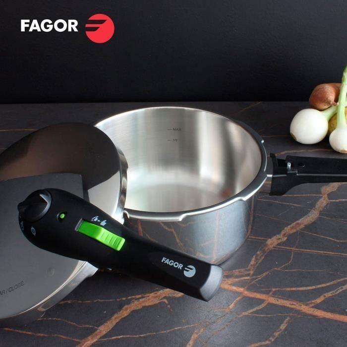 Autocuiseur 4 Litres, Induction, Acier Inoxydable 18/10, 2 Niveaux De Pression FAGOR Rapid Xpress 4 Argent 800055