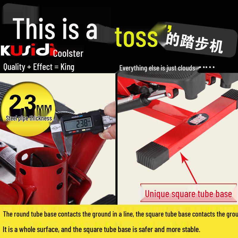 Multifunctional Silent Stepper with Twist Waist and Pull Rope