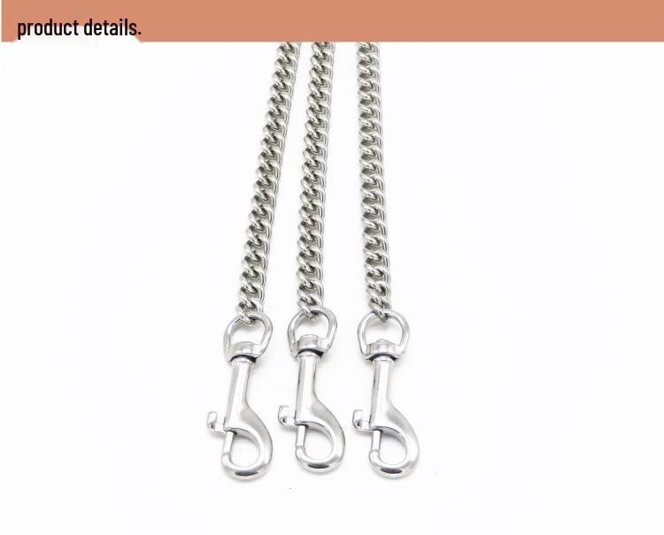 Dual Dog Leash Chain for Golden Retriever & Malinois - Double-Headed, Two-Dogs-in-One Lead