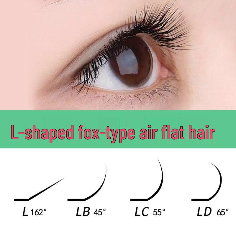 

L-shaped Fox-eye 0.20 Super Soft LC Curl Eyelash Extensions 0.20mm L Curved