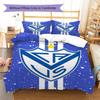 Velez Sarsfield Pattern Bedding Set Quilt Cover Pillowcase Home Decor Gift (1 * duvet cover + 2 * pillowcase, without core)