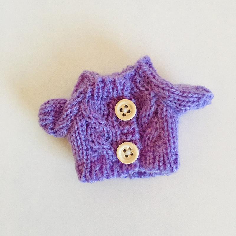 בגדי בובת קטיפה ויניל חמודה 17 ס"מ קופסה עיוורת - תליון LaBuBu שמלת אביזרים