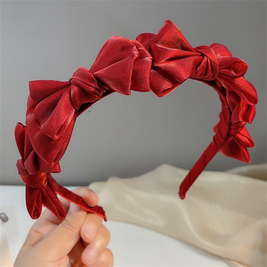 Accesorii de Păr Noi Temperamen Pălărie de Cap Primăvară Vară Plasă Mătase Bandă de Păr Stil Coreean Bandă de Păr Femei Bandă de Păr Fundă Cerc de Păr