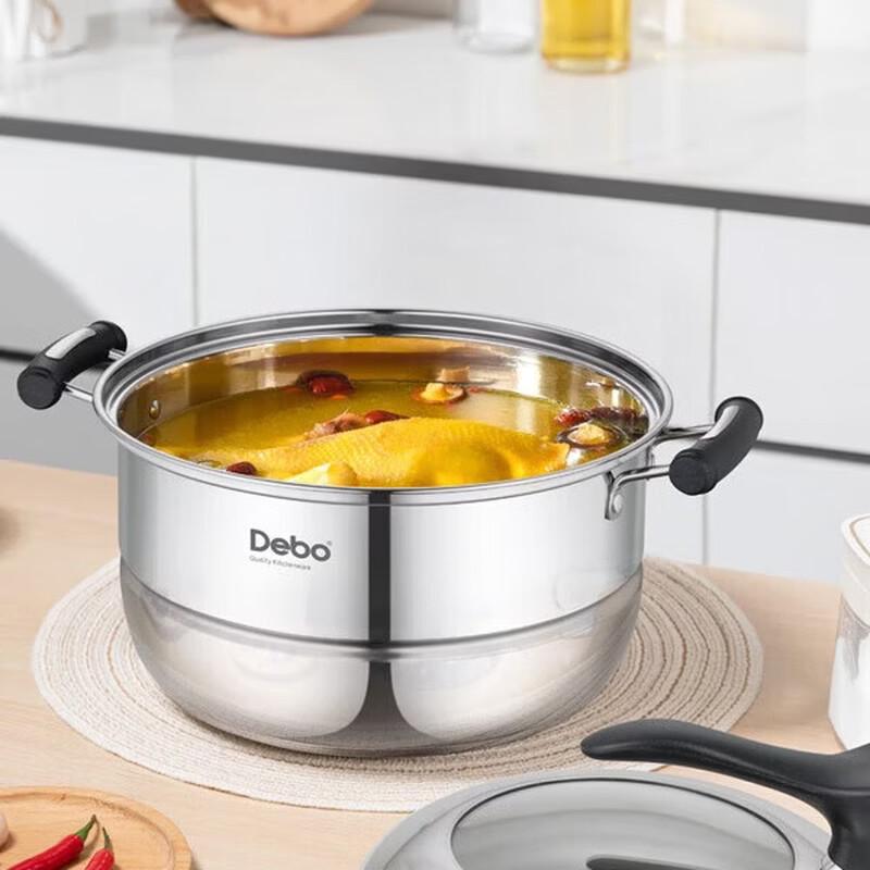 Debao 28cm Stainless Steel 3-Layer Steamer Pot