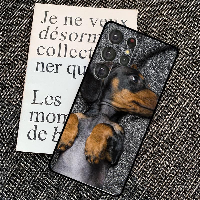 Teckel Dackel Dachshund Dog Case For Samsung Galaxy S25 Ultra S20 S21 S22 S23 S24 Ultra S9 S10 Plus S25 FE Back Cover