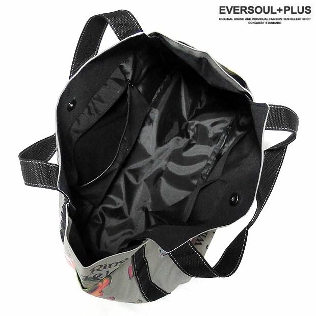 Tote Bag Eco Bag Bag Shopping Bag Bag ECOBAG Large Capacity BAG Skull Mona Lisa Unisex [EVERSOUL] Mother's (Mona Lisa)