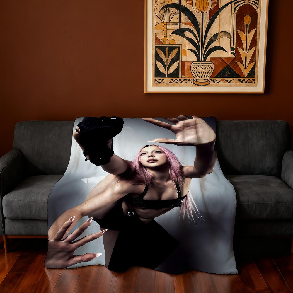 Singer A-Adela Jergova Blanket Super Warm Comfortable Plush Throw Blanket Child Home Sofa Bedroom Gift