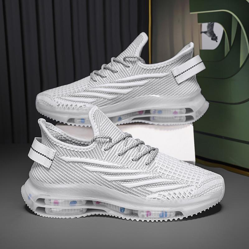 

Large size men s shoes outdoor fashion sports running shoes breathable fly-woven mesh shoes men s coconut casual shoes 45