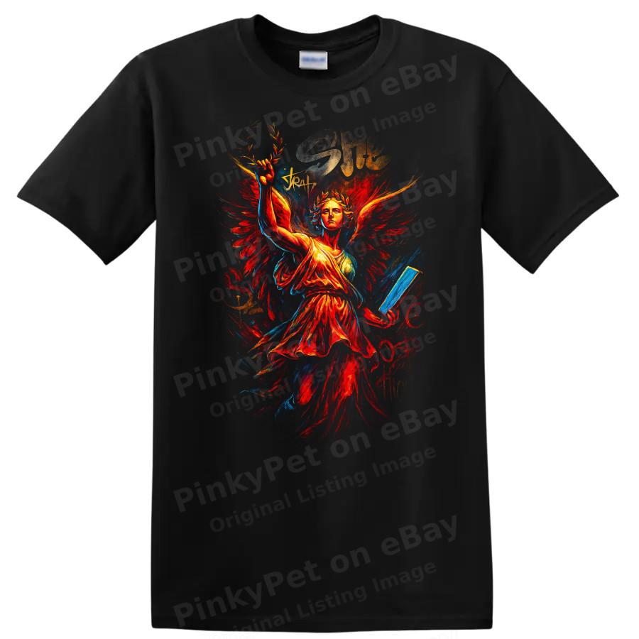 Urban Angel Wings Graphic T Shirt She Streetwear Art Tee Women Empowerment