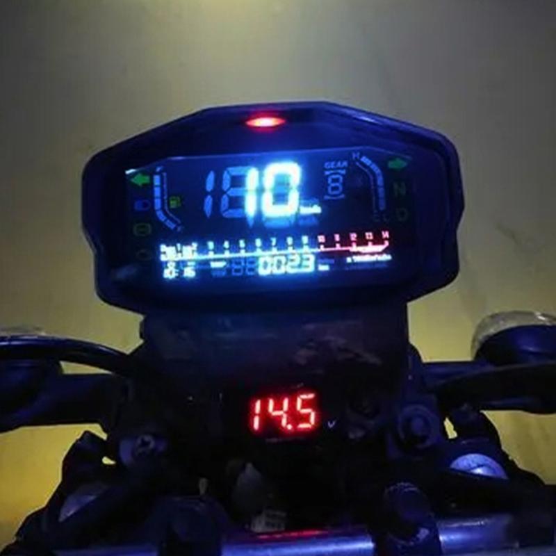 Universal Speedometer Motorcycles LED Digital Odometer 12V Meter Display Gauge