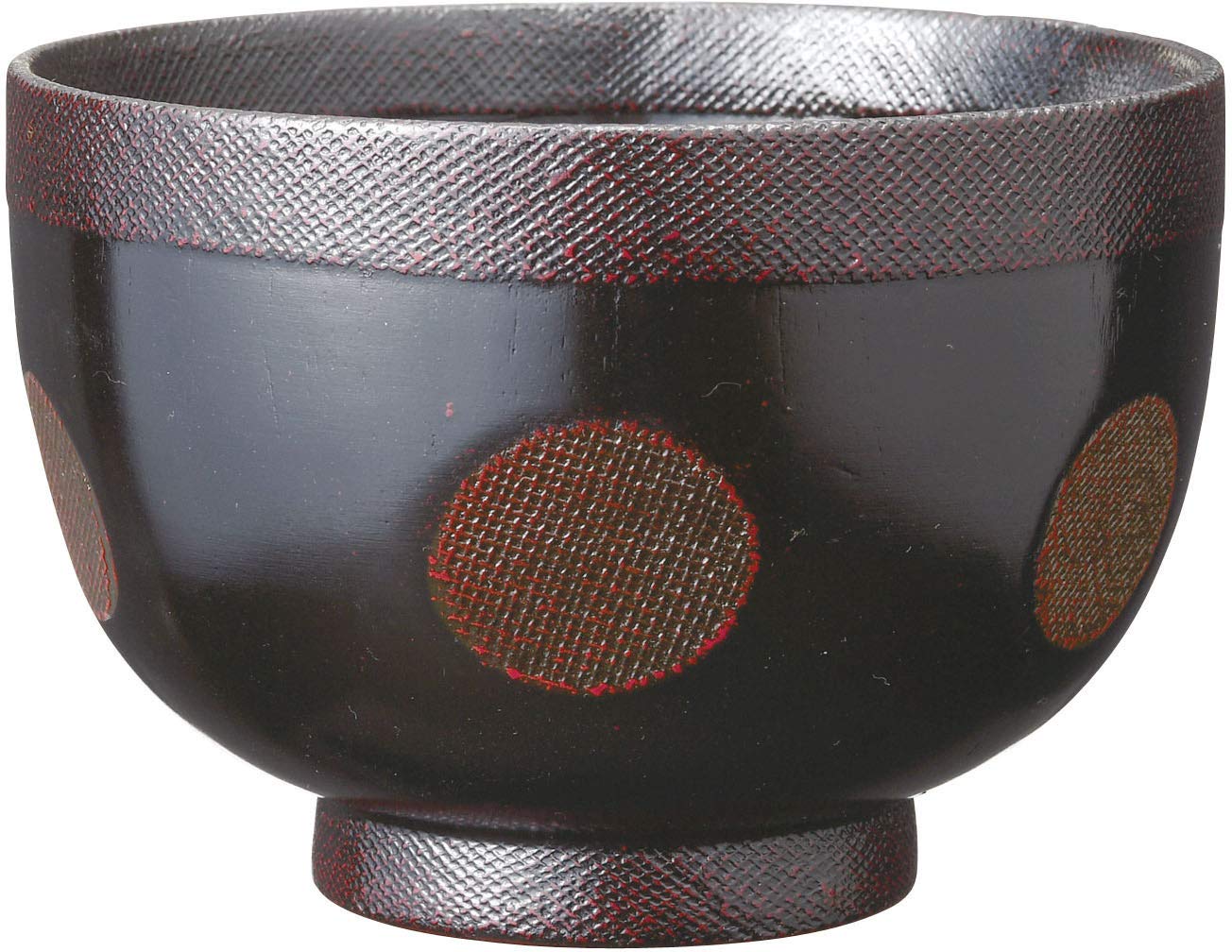Ase Shinzo Shoten Soup Cloth Dimple Akebono F0710 Black Bowl, Covered, Design, чёрный
