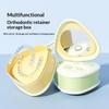 Double Layer Braces Storage Box Portable Orthodontic Retainer Organizer Mouthguard Organizer Box