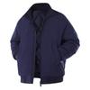 Men's Casual Solid-color Stand-up Collar Waterproof And Windproof Cotton-padded Jacket, Men's Retro Cotton-padded Warm Jacket