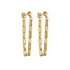2026 French-Inspired Retro Tassel Chain Earrings - 18K Gold, Hong Kong Style for Women