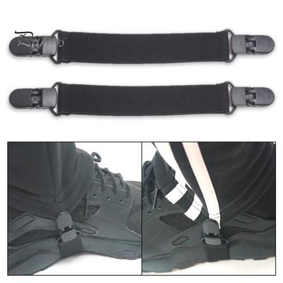 2Pcs Motorcycle Bike Stirrup Pants Clips Leg Boot Elastic Adjustable Straps