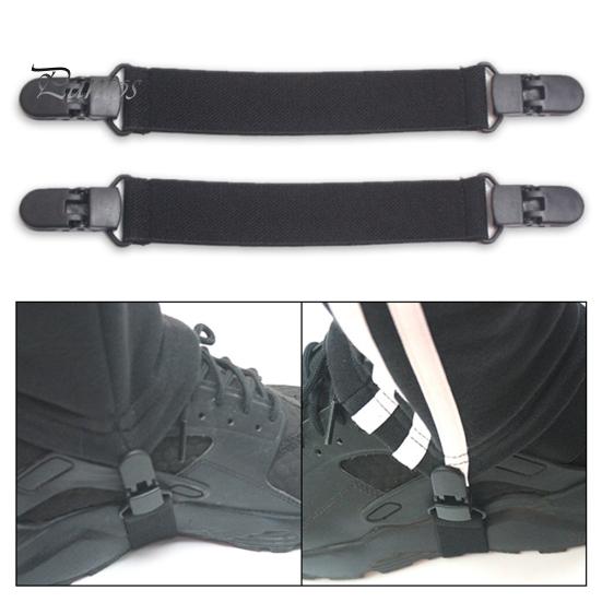 2 Stück Motorrad Fahrrad Steigbügelhosen Clips Bein Stiefel Elastische Verstellbare Riemen