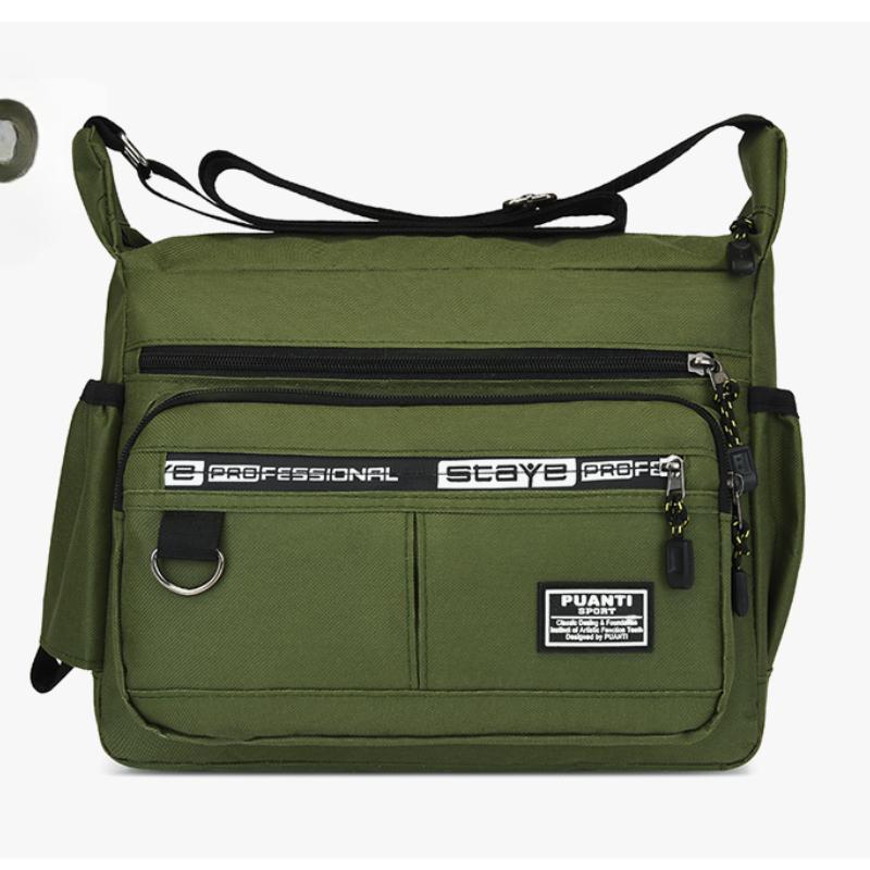 Pánská taška přes rameno Oxford látková Casual Travel Crossbody taška Velkokapacitní Malá čtvercová taška středního věku Taška na nářadí