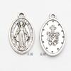 10 Pezzi Collana Medaglia di San Benedetto per Protezione Gioielli Apparizione di Maria di Fátima Double Sided Regalo Cristiano Decorat