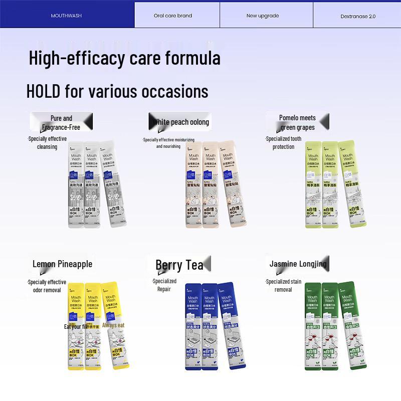 BaiXi Mixed Flavor Portable Mouthwash Strips