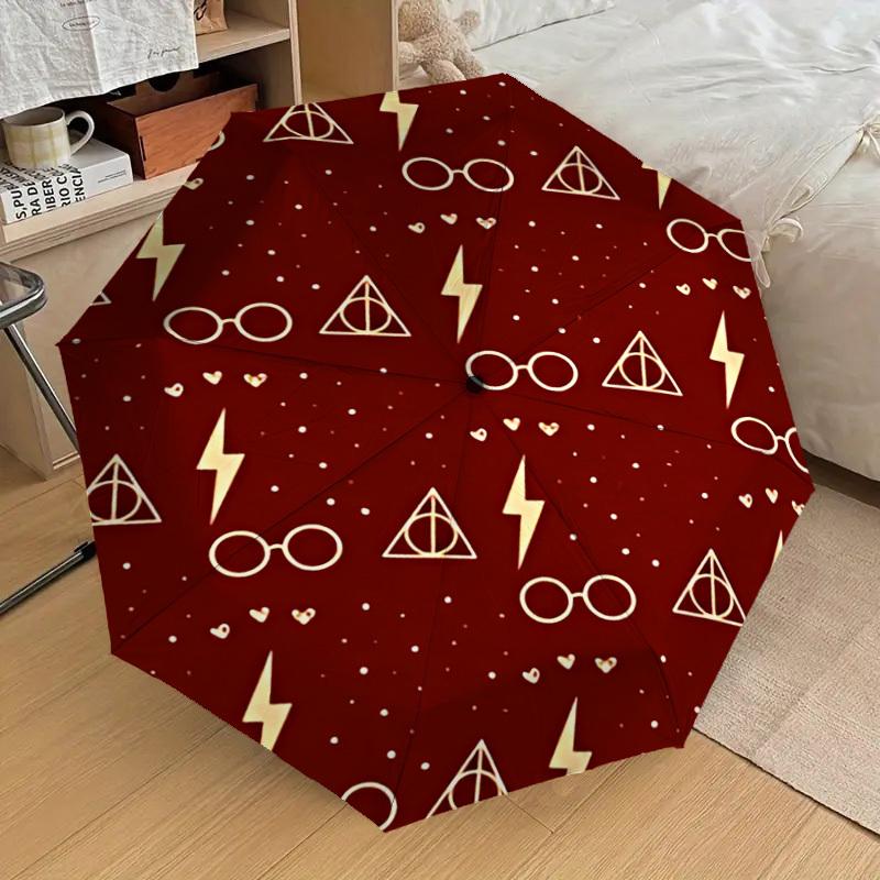 1PC Glasses Lightning_bolt Umbrella-8-Rib Reinforced, Automatic Open, Lightweight & Durable, Cute Fashion Accessory for Outdoor, D2617