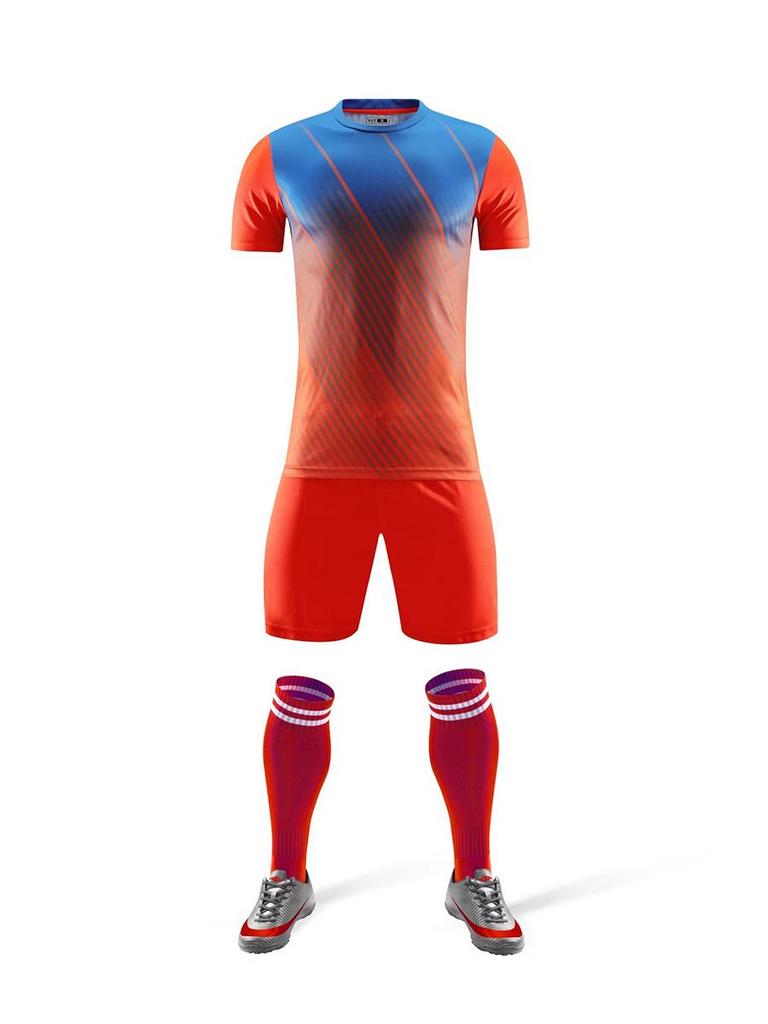 Jugendfußballmannschaftsuniformen - Bedruckte Nummern Kurzarm-Trikotset für Schülerwettkämpfe und Training
