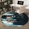 School Uniform,Gothic Style Chair mat Round Rug Office carpet, Non slip, Suitable for Living Rooms, Bedrooms decor.1205205a