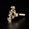 Brass Guitar Fret Press Tool Adaptive Design Suitable for Fingerboard Repair with Nonslip Grooves and Detachable Head