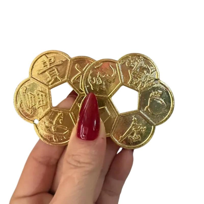 1 Stück Altes Antikes Langes Leben Reichtum Garantie Kupfermünze Chinesisches Feng Shui Glücksmünzen Verbesserung Sammlung Geschenk Heimdekoration