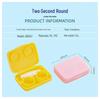 Screw-Free Cap Colored Contact Lens Case - Press-Type Double Case, Cute Ins Girly Design.