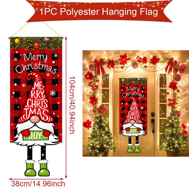 Christmas Hanging Flag Merry Christmas Decorations For Home 2025 Christmas Gifts Christmas Ornaments Navidad Xmas New Year 2026