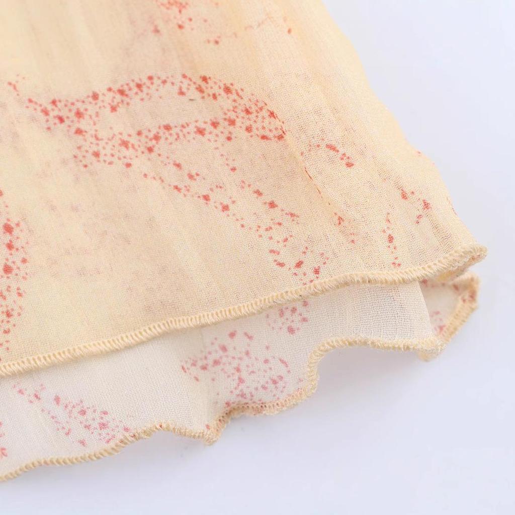 2025 Spring Women's Casual Printed Dress - European & American Style