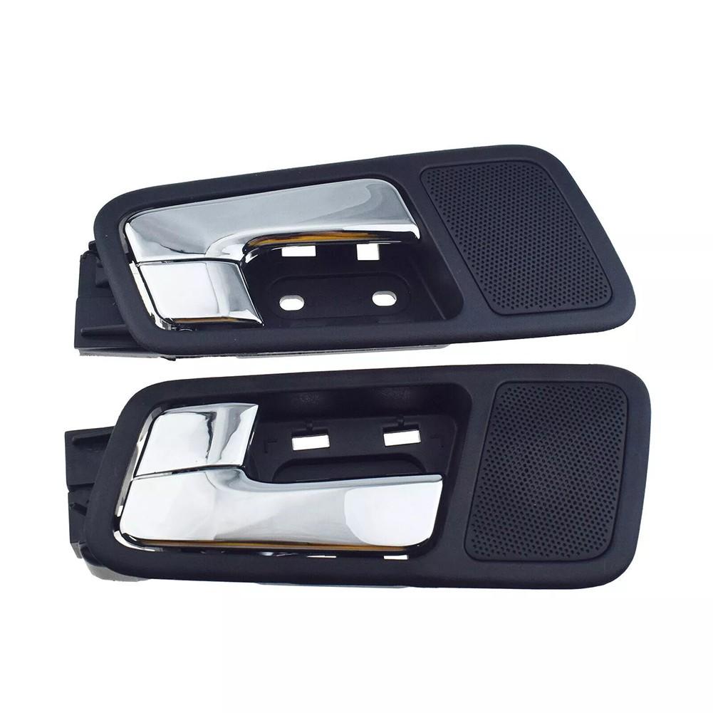 Sleek Black Silver Plastic Inner Handles Compatible with For Epica