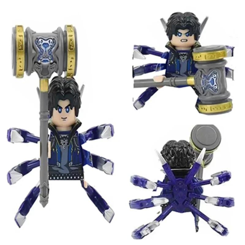 Anime Figure Mini Building Block Figurine, Sea God, Tang San Assassin Model, Children's Assembled Building Block Puzzle Toy Gift