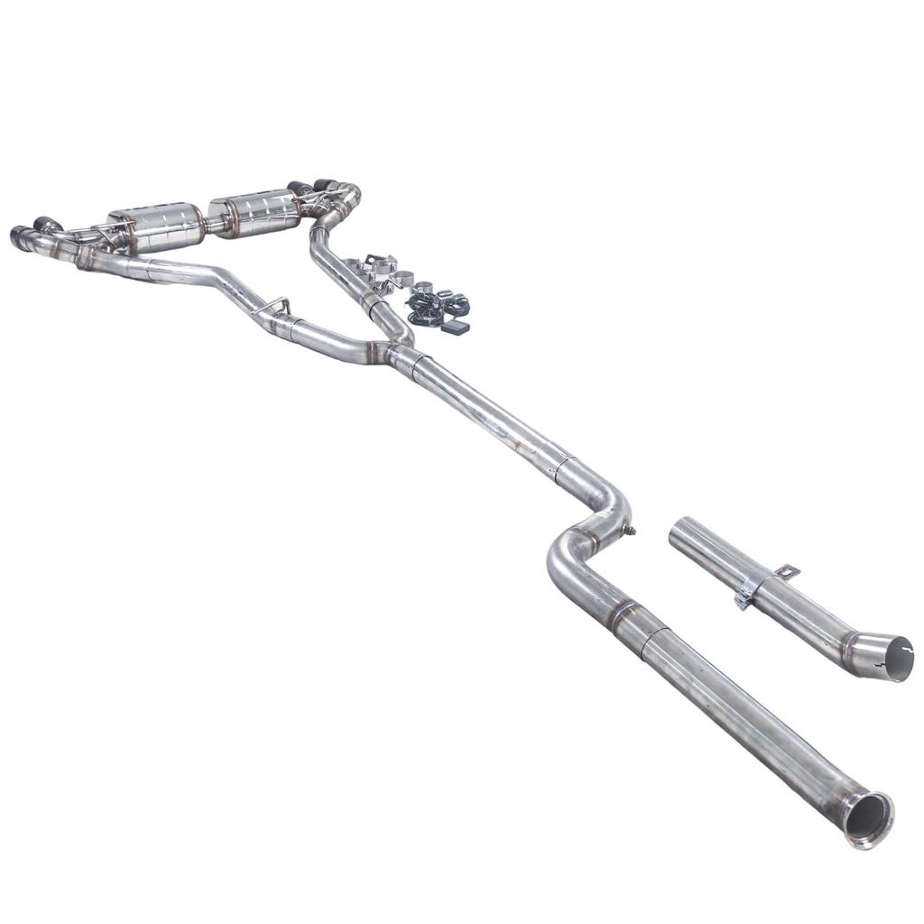 Compatible Exhaust for BMW 530i/540i G30 3.0T - Modified Dual Cat-back Muffler with Dual Valve