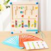 Wooden Magnetic Color Maze Sorting Board Montessori Toy Color Addition and Subtraction Game Educational Toys For Kids Age 3+
