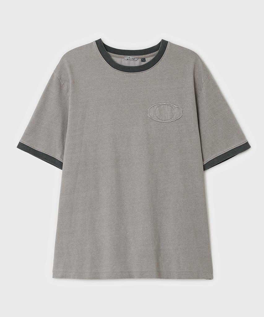 Bellie Halo Ringer T-Shirt - Vintage Brown