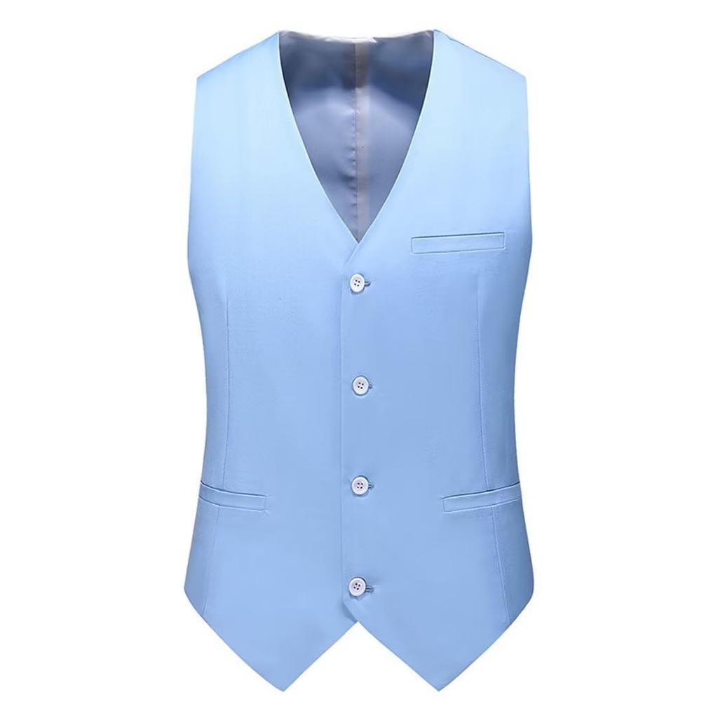 Vest Suit Gilet Vest Winter Large Size Waistcoat Slim Business Wedding Casual Formal Business Gentleman [inotenka] M-6XL Men's Wrinkle-resistant