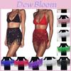 Dazzling Halloween Sequin Tassel Fringe Skirt For Belly Dance Costume
