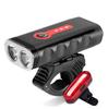 Lamp strong LED bike lights front + rear USB light set bike flashlight