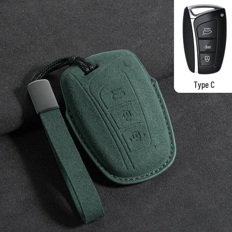 Suede Key Covers for Beijing Hyundai: ix35, MUFASA, Mingtu, Elantra, Yuena, Sonata