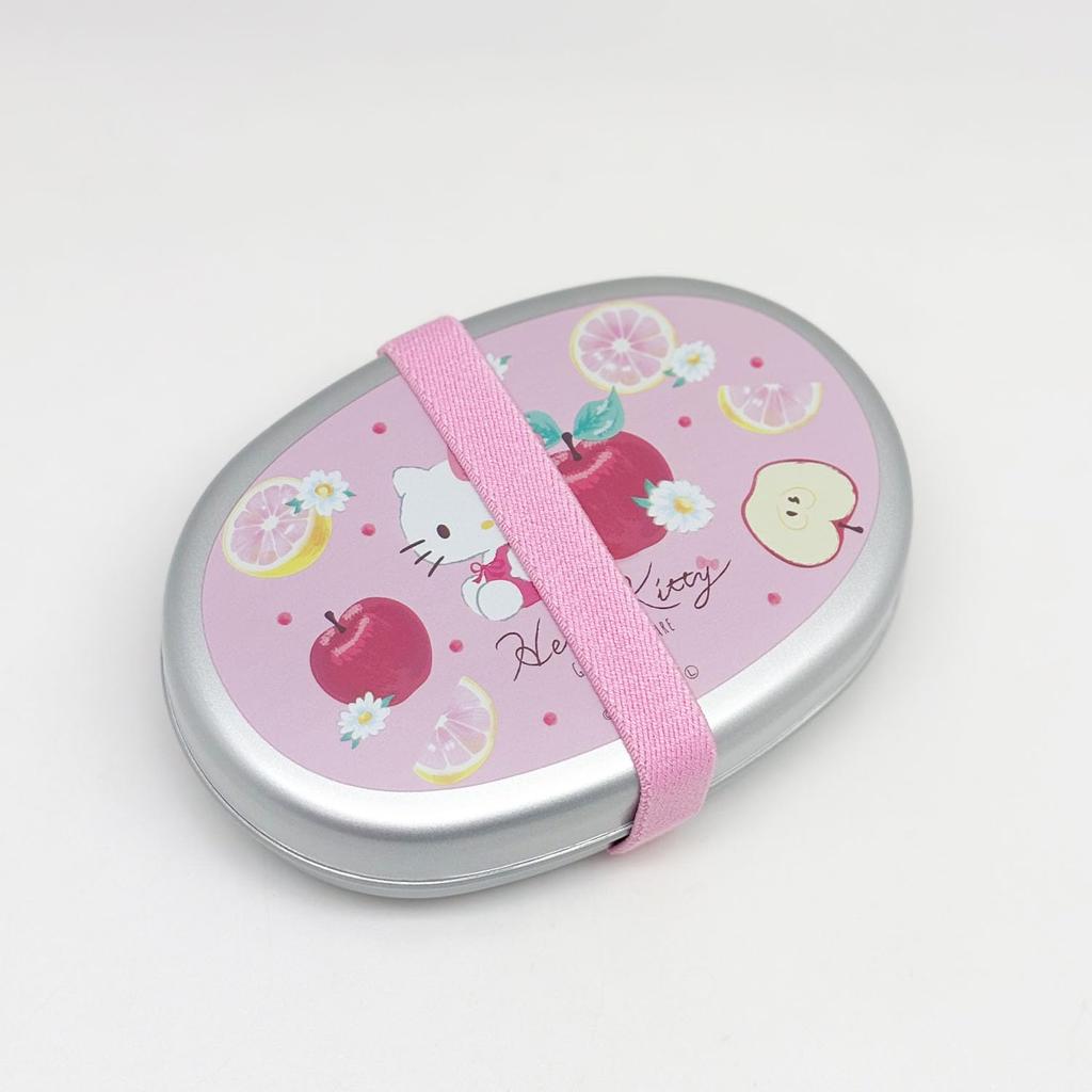 OSK Aluminum Lunch Hello Kitty Fruit KTF Lunch Belt with Made in Children's Box, Medium, 350ml, Design, Dividers, Japan, AL-5