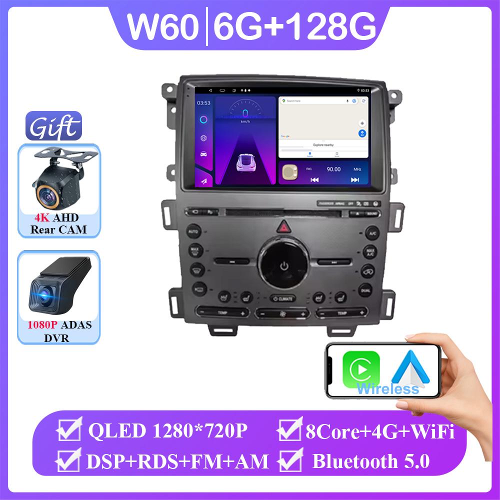 Android 14 For Ford Edge 2011 2012 2013-2015 Auto Radio Stereo Head Unit Carplay Multimedia Video GPS Player Navigation No 2din