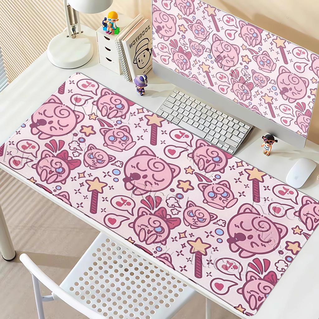 Mouse Pads Laptop Extended Protective Carpet Computer Game Mousepad Cartoon Pokemon K-Kirby PC Accessories Keyboard XXL Desk mat